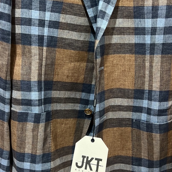 JKT NEW York mens jacket linen absolutely stunning size 42 regular new - Picture 4 of 14
